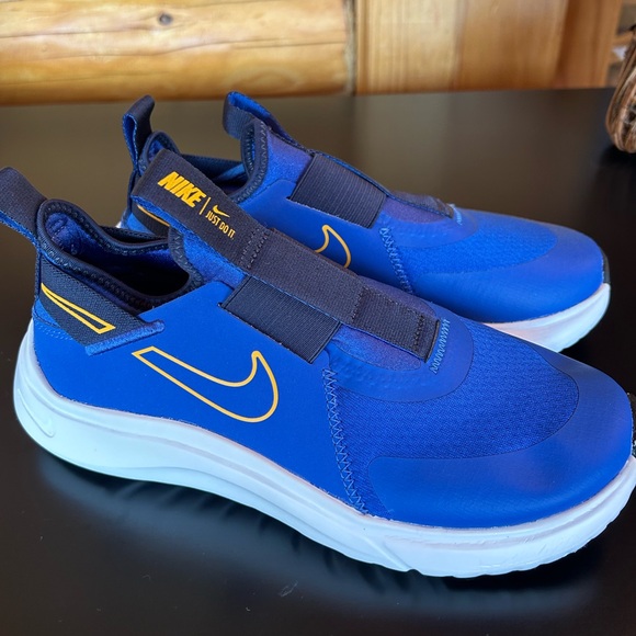 Nike Flex Plus 'Game Royal Yellow Ochre' CW7415-405 boys sneakers - Picture 1 of 9